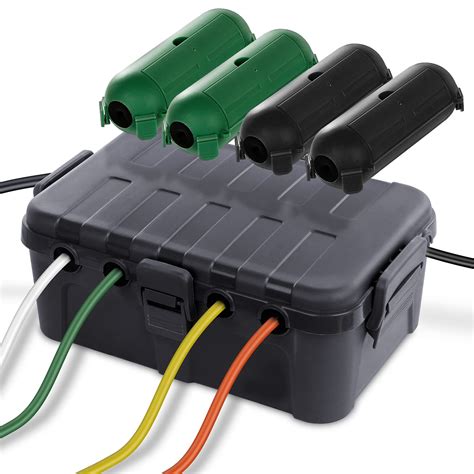 weatherproof electrical box connectors|waterproof box for outside plugs.